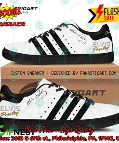 elvis presley black stripes custom adidas stan smith shoes 2 veHqb