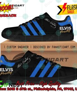 elvis presley blue stripes style 2 custom adidas stan smith shoes 2 49av5