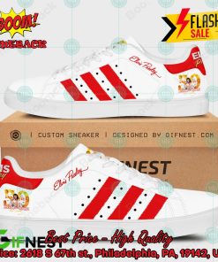 Elvis Presley Red Stripes Style 1 Custom Adidas Stan Smith Shoes