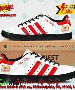 elvis presley red stripes style 1 custom adidas stan smith shoes 2 5AyaH