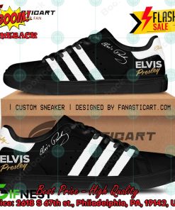 elvis presley white stripes style 1 custom adidas stan smith shoes 2 bDLts