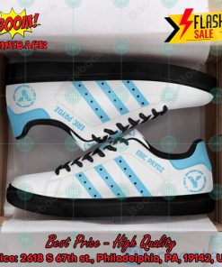 Eric Prydz DJ Aqua Blue Stripes Style 1 Custom Adidas Stan Smith Shoes