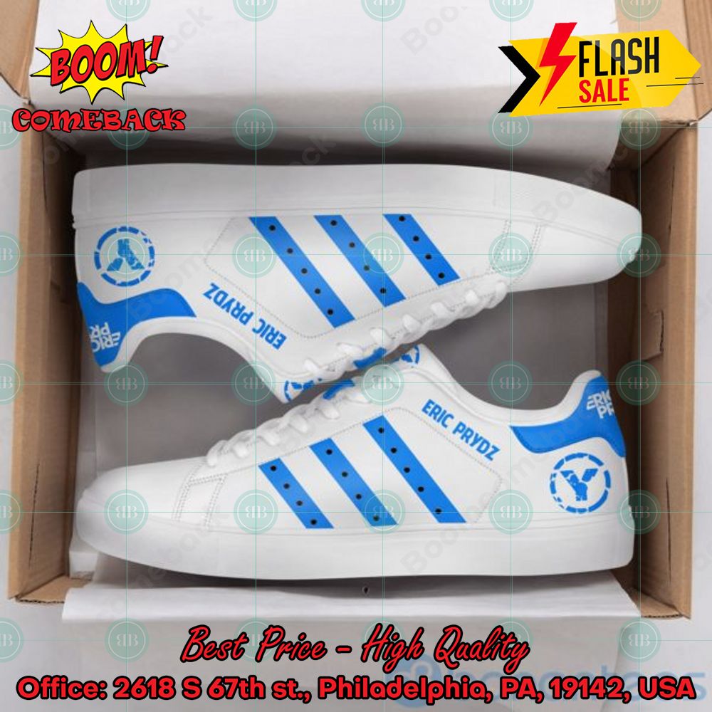 Eric Prydz DJ Blue Stripes Style 1 Custom Adidas Stan Smith Shoes