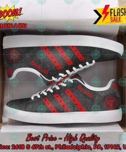 Eric Prydz DJ Red Stripes Style 3 Custom Adidas Stan Smith Shoes