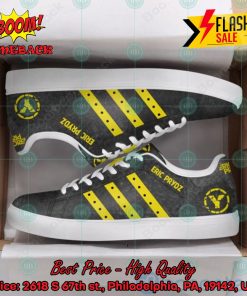 Eric Prydz DJ Yellow Stripes Style 2 Custom Adidas Stan Smith Shoes