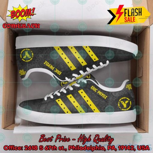 Eric Prydz DJ Yellow Stripes Style 2 Custom Adidas Stan Smith Shoes