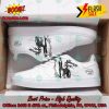 Guns N’ Roses Hard Rock Band Aqua Blue Stripes Custom Adidas Stan Smith Shoes