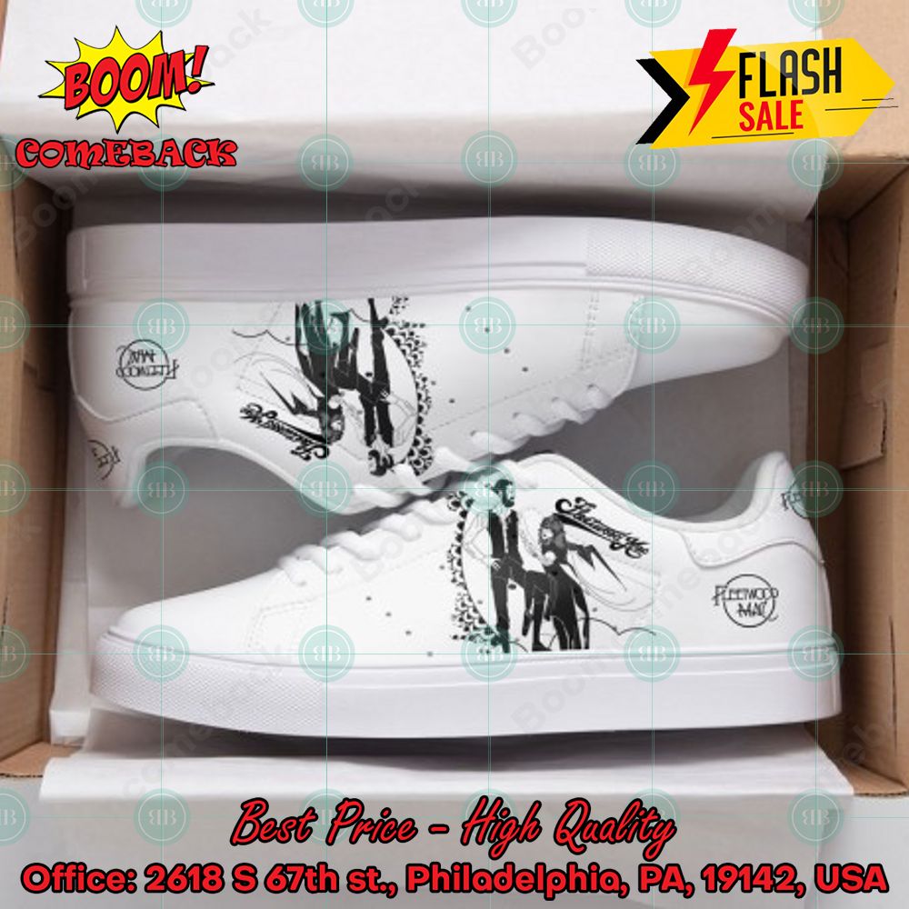 Fleetwood Mac Rock Band White Style 3 Custom Adidas Stan Smith Shoes