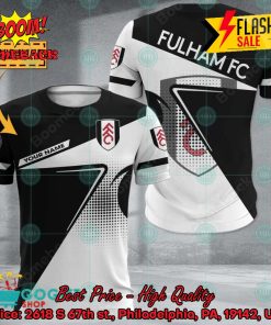 Fulham FC Big Logo Blur Personalized Name 3D Hoodie Apparel