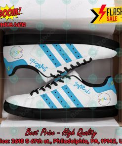 Genesis Rock Band Aqua Blue Stripes Style 1 Custom Adidas Stan Smith Shoes