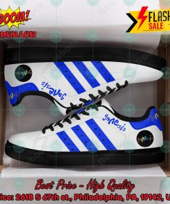 genesis rock band blue stripes style 1 custom adidas stan smith shoes 2 rdc3u