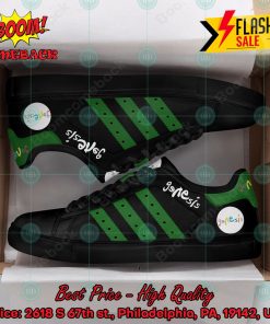 genesis rock band green stripes style 2 custom adidas stan smith shoes 2 I4pTG