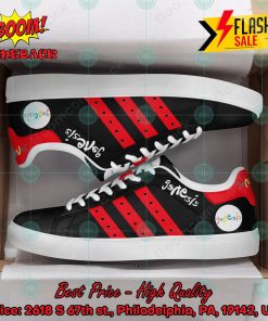 Genesis Rock Band Red Stripes Style 2 Custom Adidas Stan Smith Shoes