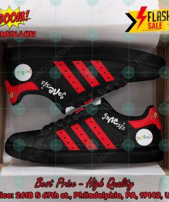 genesis rock band red stripes style 2 custom adidas stan smith shoes 2 2xl5K