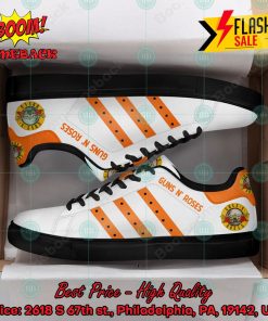 guns n roses hard rock band orange stripes custom adidas stan smith shoes 2 R6ZrP