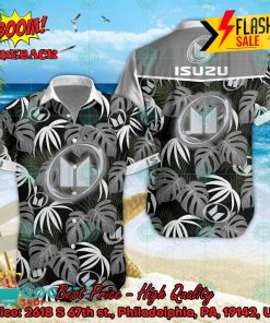 Isuzu Big Logo Tropical Leaves Hawaiian Shirt And Shorts