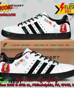 Karol G Manana Sera Bonito Album Black Stripes Custom Adidas Stan Smith Shoes
