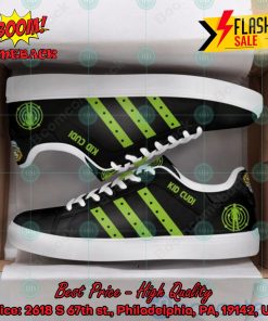 Kid Cudi Forest Green Stripes Custom Adidas Stan Smith Shoes