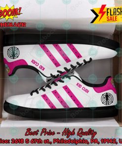 kid cudi pink stripes style 1 custom adidas stan smith shoes 2 W6Zo5