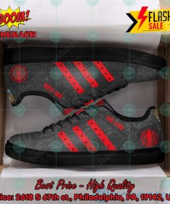 kid cudi red stripes style 2 custom adidas stan smith shoes 2 m6rdw