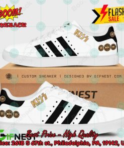 Kiss Rock Band Black Stripes Style 1 Custom Adidas Stan Smith Shoes