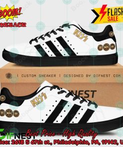 kiss rock band black stripes style 1 custom adidas stan smith shoes 2 sJRjf