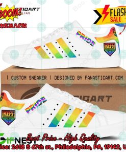 Kiss Rock Band LGBT Pride White Custom Adidas Stan Smith Shoes