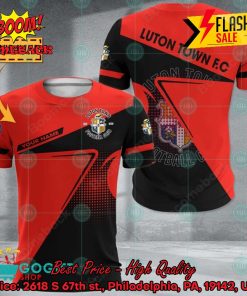 Luton Town FC Big Logo Blur Personalized Name 3D Hoodie Apparel