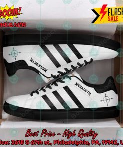 Megadeth Metal Band Black Stripes Custom Adidas Stan Smith Shoes