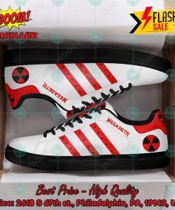 Megadeth Metal Band Red Stripes Style 3 Custom Adidas Stan Smith Shoes