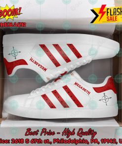 Megadeth Metal Band Red Stripes Style 4 Custom Adidas Stan Smith Shoes