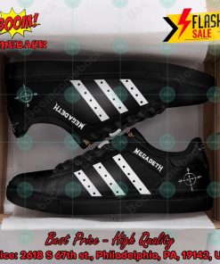 Megadeth Metal Band White Stripes Style 1 Custom Adidas Stan Smith Shoes