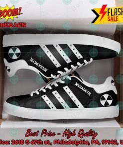 Megadeth Metal Band White Stripes Style 2 Custom Adidas Stan Smith Shoes