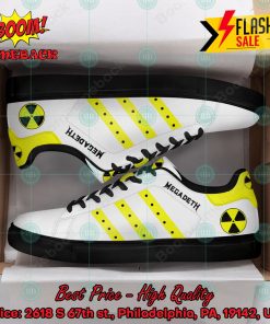 megadeth metal band yellow stripes style 1 custom adidas stan smith shoes 2 Qurb0