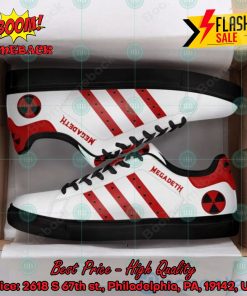 Megadeth Metal Band Red Stripes Style 1 Custom Adidas Stan Smith Shoes