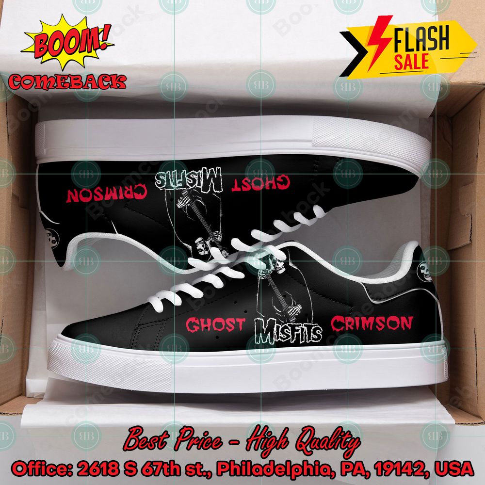 Misfits Punk Rock Band Crimson Ghost Custom Adidas Stan Smith Shoes