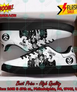 Misfits Punk Rock Band White Custom Adidas Stan Smith Shoes