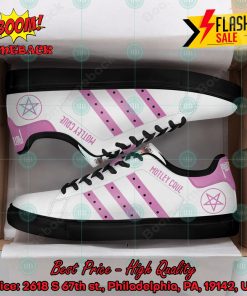 motley crue heavy metal band pink stripes style 1 custom adidas stan smith shoes 2 Ls0OR
