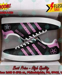Motley Crue Heavy Metal Band Pink Stripes Style 2 Custom Adidas Stan Smith Shoes