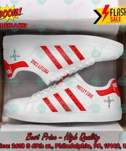 Motley Crue Heavy Metal Band Red Stripes Style 2 Custom Adidas Stan Smith Shoes