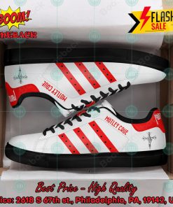 motley crue heavy metal band red stripes style 2 custom adidas stan smith shoes 2 dtU4h