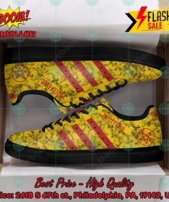 motley crue heavy metal band red stripes style 3 custom adidas stan smith shoes 2 ZZtVu