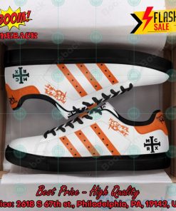 My Chemical Romance Rock Band Orange Stripes Style 1 Custom Adidas Stan Smith Shoes