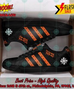 My Chemical Romance Rock Band Orange Stripes Style 2 Custom Adidas Stan Smith Shoes