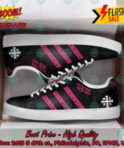 My Chemical Romance Rock Band Pink Stripes Custom Adidas Stan Smith Shoes