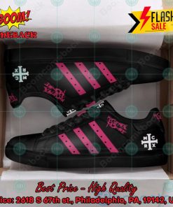 My Chemical Romance Rock Band Pink Stripes Custom Adidas Stan Smith Shoes