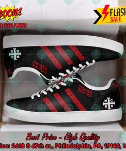 My Chemical Romance Rock Band Red Stripes Custom Adidas Stan Smith Shoes