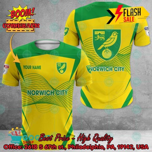 Norwich City FC Personalized Name 3D Hoodie Apparel