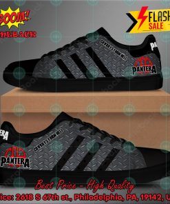 pantera heavy metal band cowboys from hell album black stripes style 4 custom adidas stan smith shoes 2 BQ91A