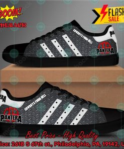 pantera heavy metal band cowboys from hell album white stripes style 3 custom adidas stan smith shoes 2 Oq1ku